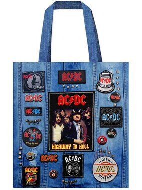 OFFICIAL AC/DC Highway To Hell All Tote Bag One Size    Brand New